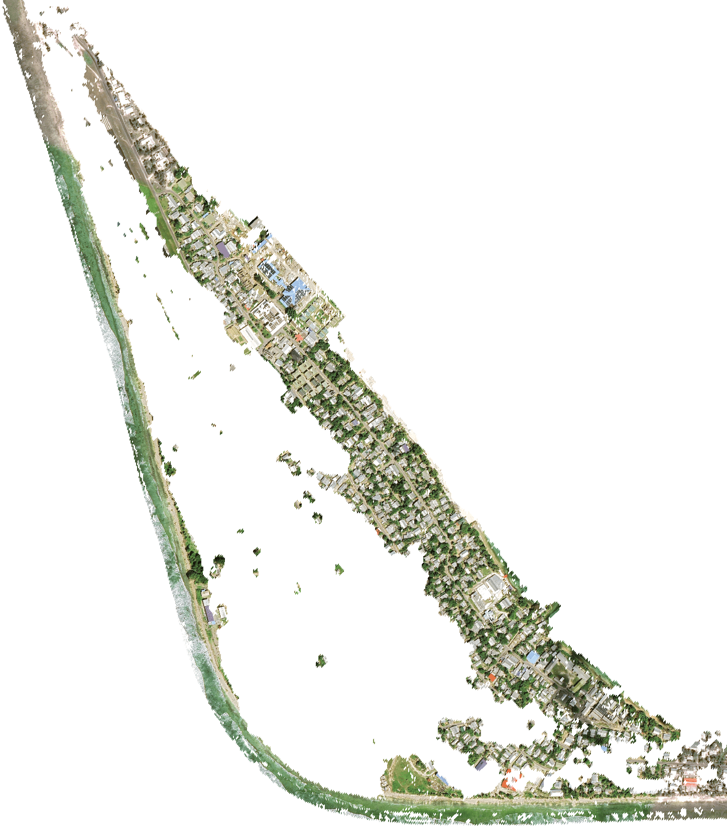 Funafuti the Capital City of Tuvalu at High Tide in 2050.